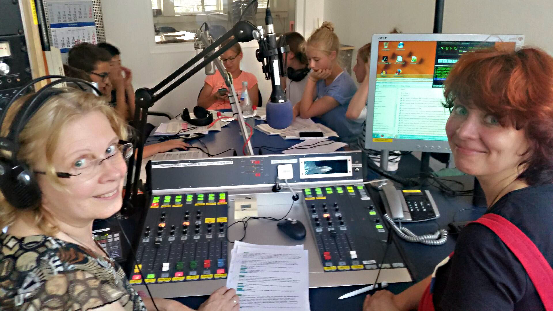 Im Sendestudio des Freien Radios für Stuttgart