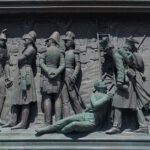 Relief an der Jubiläumssäule auf dem Stuttgarter Schlossplatz